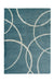 Homemaker snug melrose bubbles blue Blue, Teal Living Room Geometric Rug.