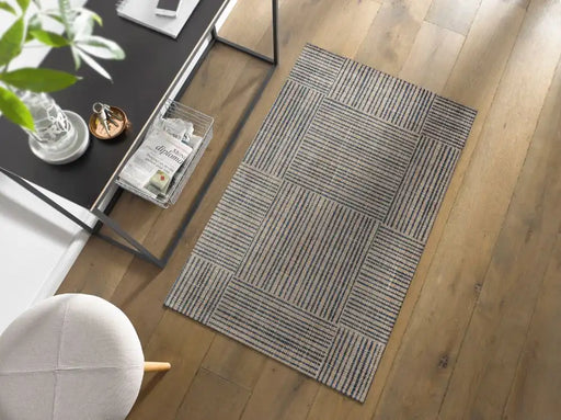 Wash + Dry decor canvas Beige Living Room Washable Rug.