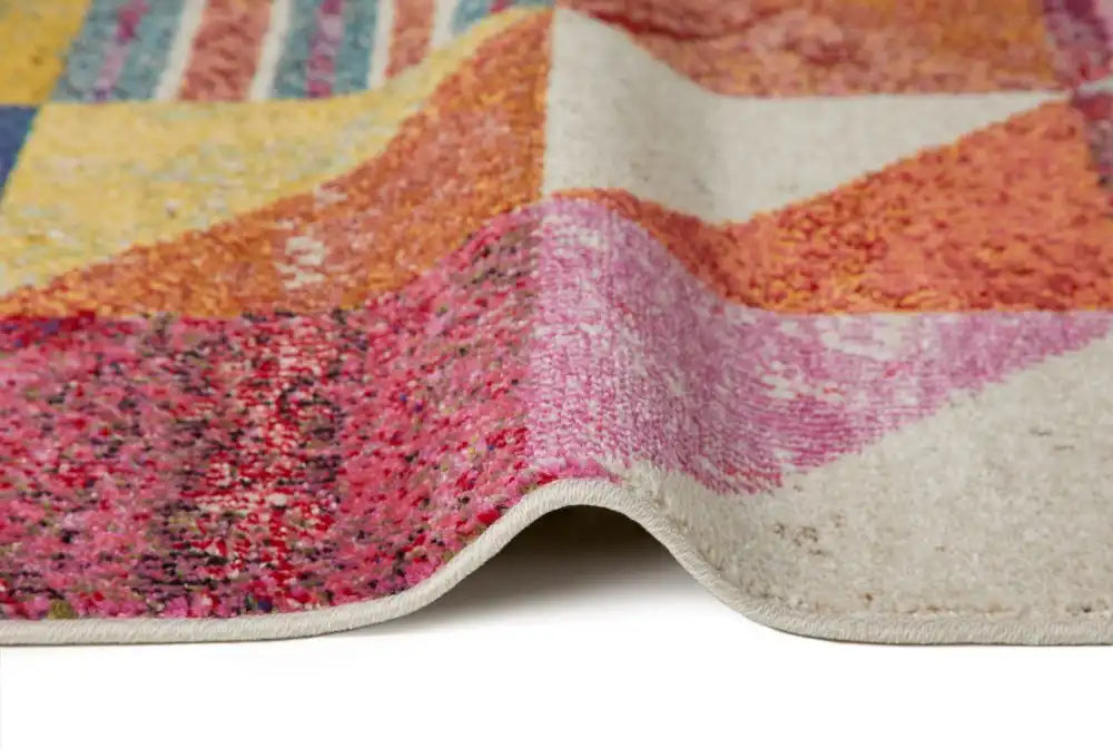 Concept Looms carnaval car102 Multicoloured Living Room Geometric Rug.