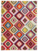 Concept Looms carnaval car106 Multicoloured Living Room Geometric Rug.