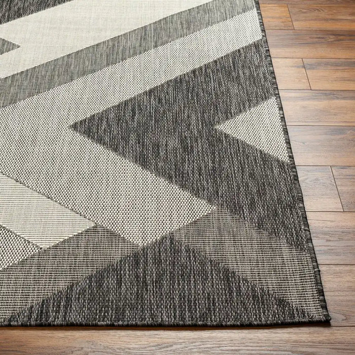 Surya rvl cassy 2320 grey Grey Living Room Flat Weave Rug.