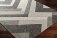 Surya rvl cassy 2320 grey Grey Living Room Flat Weave Rug.