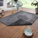 NorthRugs twin supreme cebu night silver Grey, Black Living Room Striped Rug.