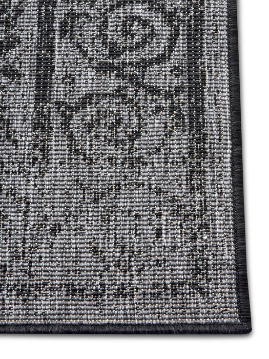 NorthRugs twin supreme cebu night silver Grey, Black Living Room Striped Rug.