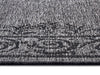 NorthRugs twin supreme cebu night silver Grey, Black Living Room Striped Rug.