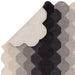 Asiatic hive teal charcoal Grey, Black Living Room Natural Fibre Rug.