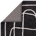 Asiatic infinity charcoal Grey Living Room Wool Rug.