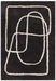 Asiatic infinity charcoal Grey Living Room Wool Rug.