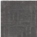Asiatic maze asiatic charcoal Grey Living Room Wool Rug.