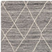 Asiatic noah charcoal Grey Living Room Wool Rug.