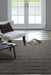 Asiatic maze asiatic charcoal Grey Living Room Wool Rug.