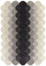 Asiatic hive teal charcoal Grey, Black Living Room Natural Fibre Rug.