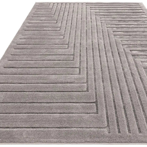 Asiatic valley charcoal connection Grey Living Room Geometric Rug.