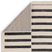 Asiatic valley charcoal ivory build Grey, Ivory Living Room Geometric Rug.