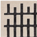 Asiatic valley charcoal ivory junction Grey, Ivory Living Room Geometric Rug.
