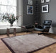 Asiatic blade border charcoal moleskin 09 Brown, Grey Living Room  Rug.
