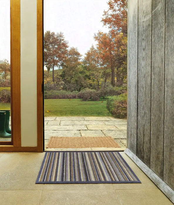 Turtle Mat turtle designs chestnut stripe Multicoloured Kitchen  Washable Rug.