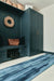 Woven Edge woven edge runners coast c1 blue Blue Living Room Wool Rug.