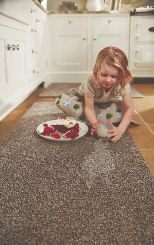 Hug Rug hug rug plains coffee Beige Kitchen  Washable Rug.