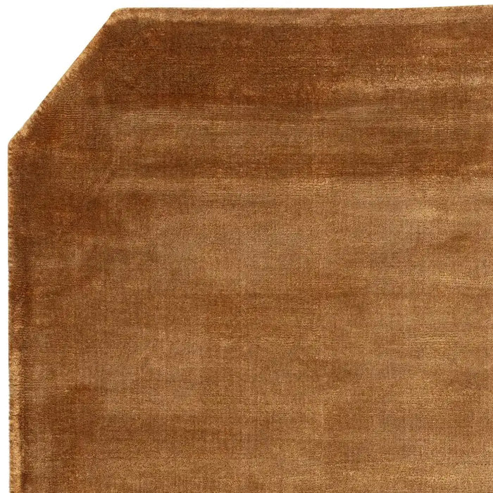 Asiatic gleam copper Brown Living Room  Rug.