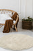 Homemaker soft washable cosy ivory Ivory Living Room Shaggy Rug.