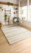 Origins chunky knit cream Ivory Living Room Wool Rug.