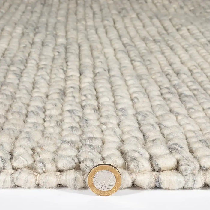 Esselle mayfair delilah cream Cream Living Room Wool Rug.
