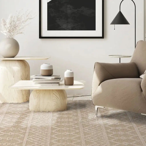 Asiatic asra cream Ivory, Cream Living Room Wool Rug.