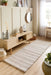 Origins chunky knit cream Ivory Living Room Wool Rug.