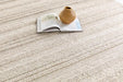 Origins chunky knit cream Ivory Living Room Wool Rug.