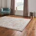 Think Rugs laurence llewelyn bowen damask bronze Brown, Beige Living Room Floral Rug.
