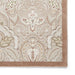 Think Rugs laurence llewelyn bowen damask bronze Brown, Beige Living Room Floral Rug.