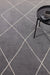 Asiatic mason diamond black Grey, Black Living Room Geometric Rug.