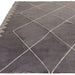 Asiatic mason diamond black Grey, Black Living Room Geometric Rug.
