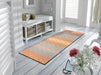 Wash + Dry design diamond melody Multicoloured, Pink Living Room Washable Rug.