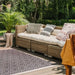 Likewise Matting duo weave indoor outdoor diamonds grey Grey Outdoor  Flat Weave Rug.