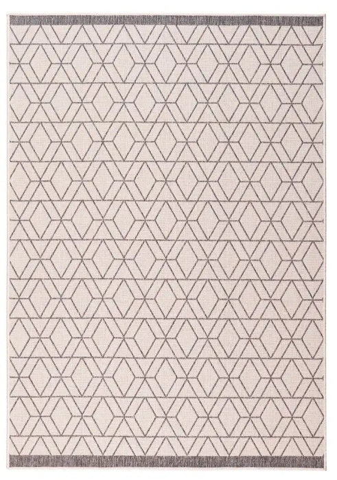 Likewise Matting duo weave indoor outdoor diamonds grey Grey Outdoor  Flat Weave Rug.