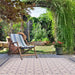 Likewise Matting duo weave indoor outdoor diamonds ocean Blue Outdoor  Flat Weave Rug.