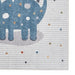 Think Rugs vida washable dinosaur Blue, Ivory Bedroom  Washable Rug.