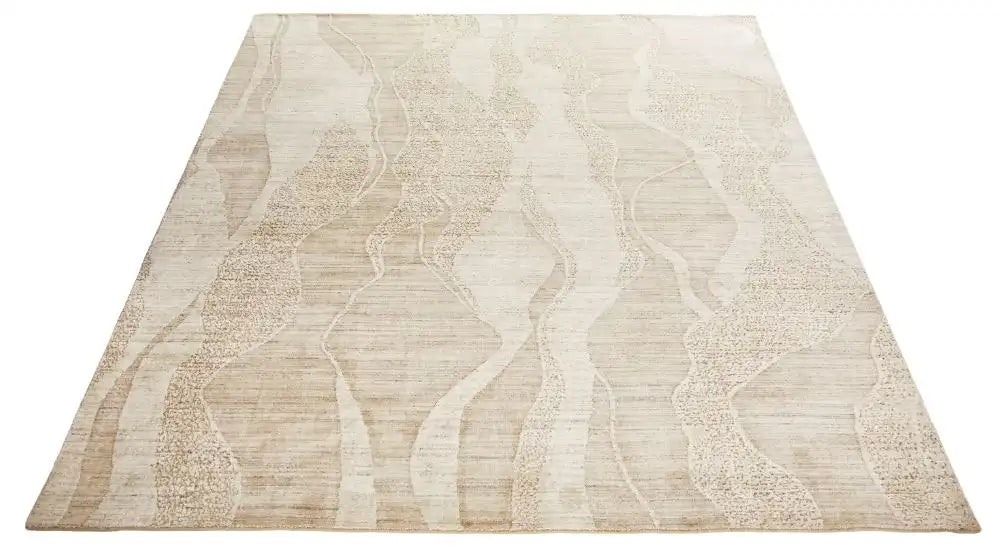 Nourison dune du 147 beige Beige Living Room  Rug.