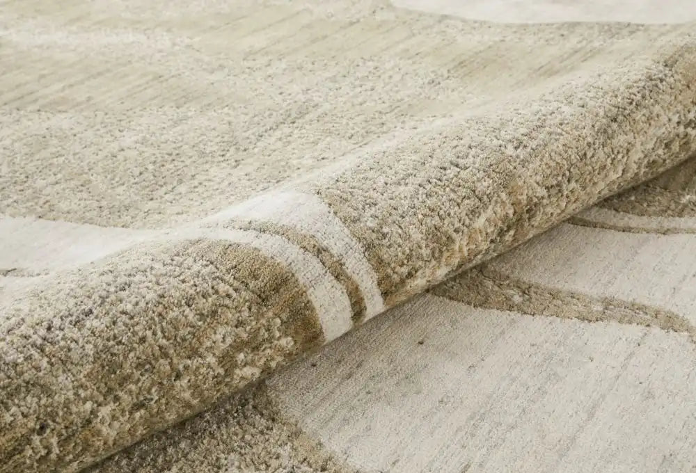 Nourison dune du 147 ivory mink Ivory Living Room  Rug.