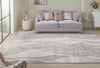 Nourison dune du 147 white light blue Blue, Ivory Living Room  Rug.