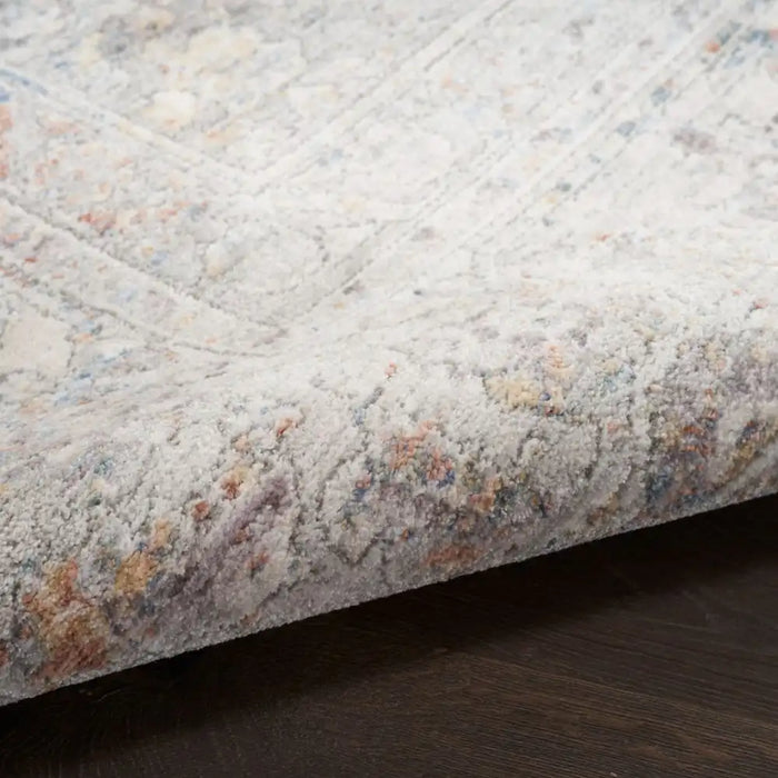 Nourison elegant elh 01 blue Blue, Multicoloured Living Room  Rug.