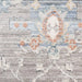Nourison elegant elh 02 grey Grey Living Room  Rug.