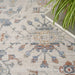 Nourison elegant elh 02 ivory grey Grey, Ivory Living Room  Rug.