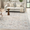 Nourison elegant elh 02 ivory grey Grey, Ivory Living Room  Rug.