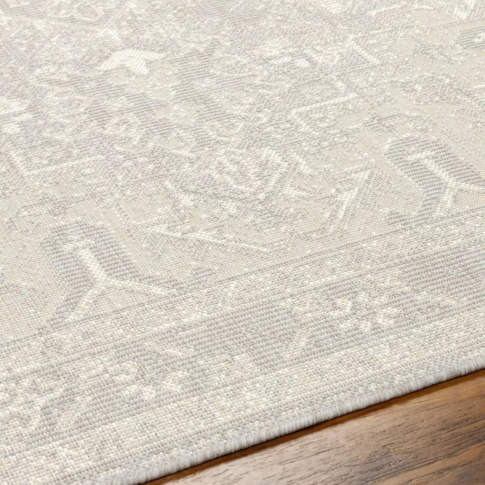 Surya rvl elly 2310 grey Grey Living Room Flat Weave Rug.