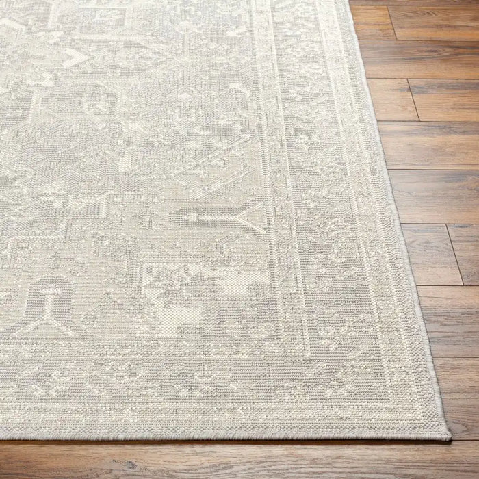 Surya rvl elly 2310 grey Grey Living Room Flat Weave Rug.