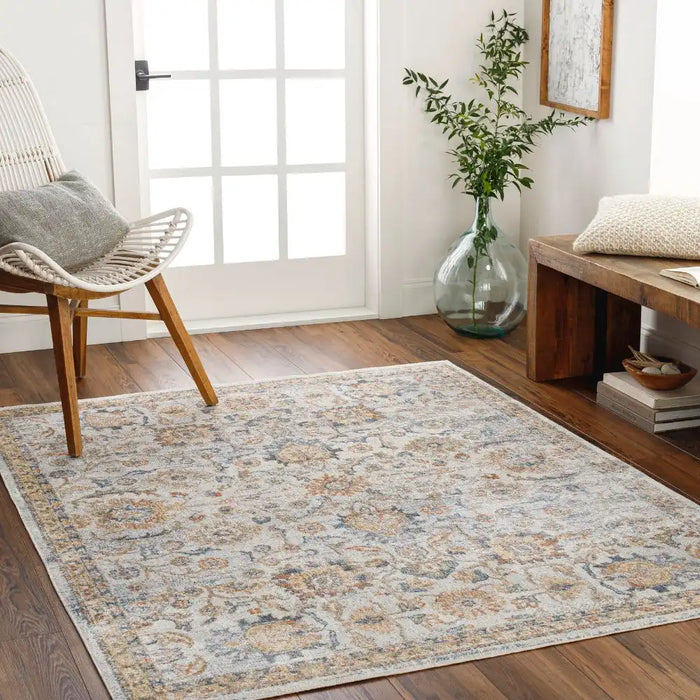 Surya lll esther 2327 grey Beige, Multicoloured Living Room Geometric Rug.