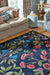 Sanderson sanderson foraging indigo 146618 Multicoloured Living Room Wool Rug.
